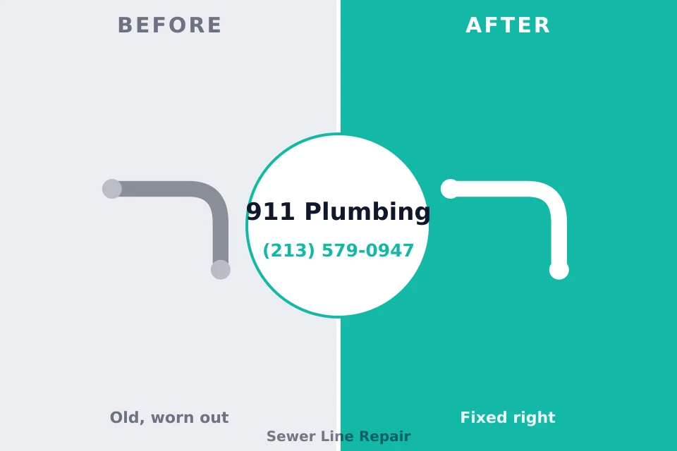 Before and after: plumbing repair Lake Delton, WI